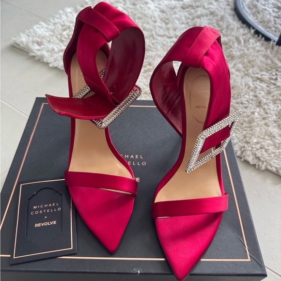 Revolve & Michael Costello red heels - Picture 6 of 7